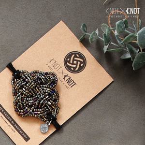 [KNOTXKNOT] 비즈 롬버스 매듭 헤어밴드