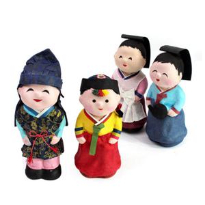 [박씨상방] 명품수공예 닥종이인형(미니닥종이)커플2