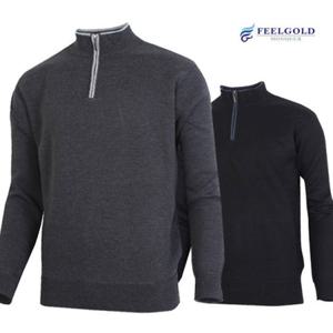 [필골드] PT613 무지 지퍼 반폴라니트 2종중택일