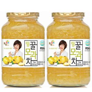 꽃샘 꿀모과차 1kg x 2개