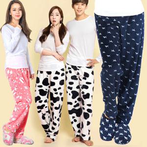 [이라인]인조밍크 이라인바지/수면바지/커플바지