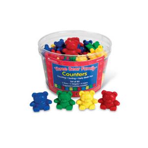 곰세마리 기본모형(4색상, 3크기)/LER0725/러닝리소스/수세기칩/