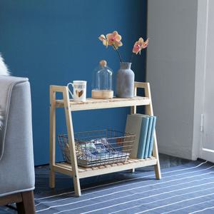 베스트리빙 마호가니 사다리형 원목 수납 스탠드 선반 화분 받침대/2단