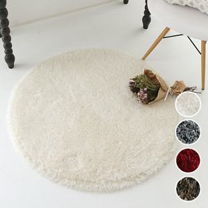 글램 샤기 원형 러그-4color(지름100cm)