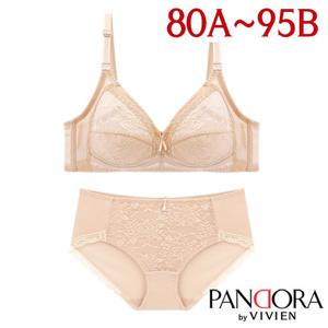 [판도라by비비안]노와이어 보정마담브라팬티2종(PB7073)