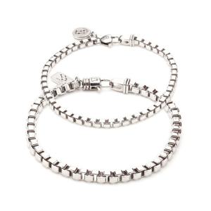 [도로시]Silver 별자리 볼드박스 팔찌(이니셜,커플추천)_남성용