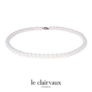 [르클레보] 8mm핵진주 46cm비드목걸이