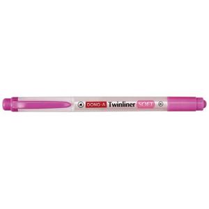 [129451] 트윈라이너 소프트 형광펜(분홍/1자루/동아연필)