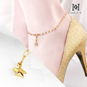 골드앤 18K 스타통통 발찌 YG