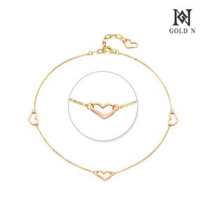 골드앤 14K 티니하트 발찌 콤비