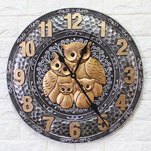 무소음 원형부엉이시계 S02 ( ) 인테리어벽시계