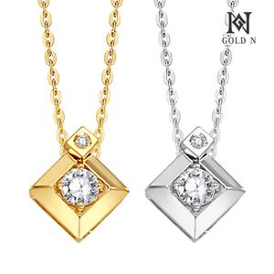 골드앤 14K 트레이 1부 다이아 목걸이