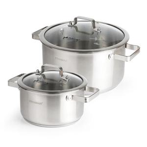 키친아트 올가 인덕션 스텐냄비 양수20cm+곰솥26cm