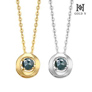 골드앤 18K 알체르 1부 블루다이아 목걸이