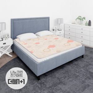 일월 나노크린 더블 2장세트 워셔블 전기매트