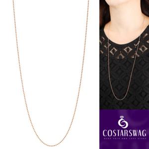 [코스타스웨그]14K롱목걸이 KMN-미나1.0 (80cm)