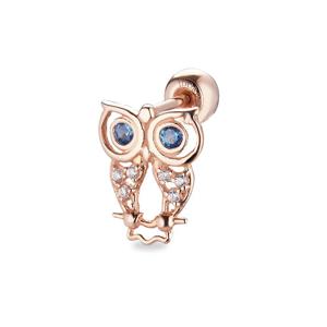 [도로시]14k 푸른눈의 부엉이 피어싱(1개)