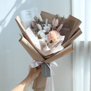 [더봄/프리저브드플라워] 목화&수국꽃다발