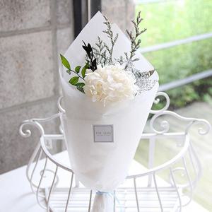 [더봄/프리저브드플라워] 화이트수국 미니다발