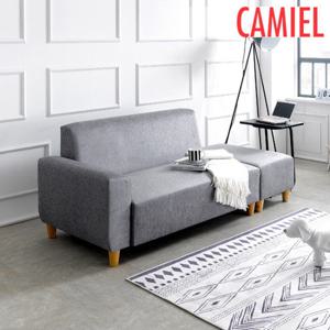 [까미엘]로지 2인 패브릭 쇼파 + 스툴(TY_RV0001)