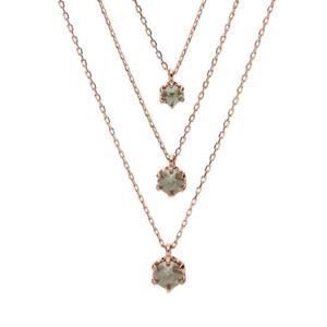 [도로시]14k 베이식 러프 다이아몬드 목걸이(2부)