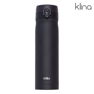 클리나 보온보냉 원터치 텀블러 500ml 무광/블랙