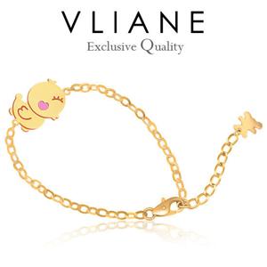 [브리앙] 18K 삐약이 아기 팔찌 (미아방지,돌잔치,돌선물)