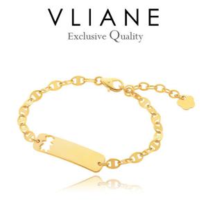 [브리앙] 18K 금둥이 스틱 아기 팔찌 (미아방지,돌잔치,선물)