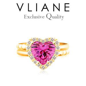 [브리앙] 18K 로맨틱 핑크 사파이어 반지 (금반지,선물)