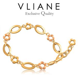 [브리앙] 14K 플라워인 팔찌 (금팔찌,여자선물,양장팔찌)