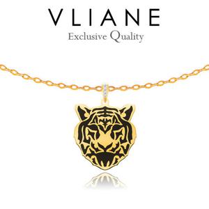 [브리앙] 18K 타이거 마스크 남자 목걸이 (남자선물,작품)