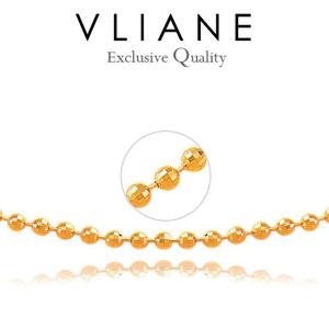 [브리앙] 18K 멀티컷 미러볼 4mm 목걸이 (금목걸이,골드체인)