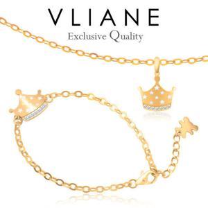 [브리앙] 14K 황금 왕관 아기 세트 (미아방지,돌잔치,돌선물)