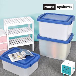 모아시스템즈 해피 리빙박스 35L 4개 세트/수납정리함 공간박스