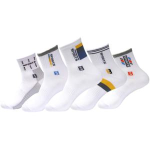 남자 로베르토 D 양말 5켤레 패션 정장 캐쥬얼 중목