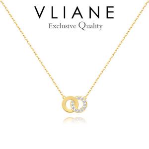 [브리앙] 18K 트윈링 목걸이 (금목걸이,여자선물)