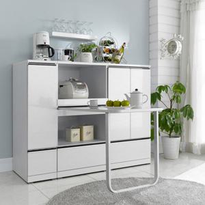 [유니콘]모던하이그로시 광파오븐렌지대 식탁 풀세트1200 주방수납장 밥솥 에어프라이어 커피머신 수납장