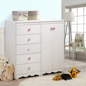 [유니콘]프랜즈5단서랍장(600)+미니옷장