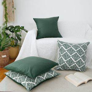 세렝게티 순면 그린 시리즈 방석 커버+솜SET(50x50)