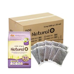 네츄럴오 유기농쌀과 오리10kg+간식 강아지대용량사료