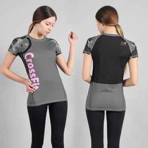 조이할리 여성 요가복상의 크로스핏 운동복 반팔 티셔츠 JY157