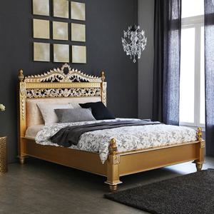 유캐슬 마몬트 엔틱 킹침대 골드