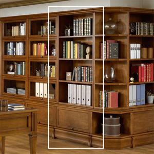 엔틱오피스 아뜨리 엔틱 오픈형 5단 책장