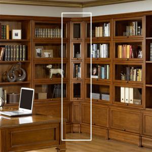 엔틱오피스 아뜨리 엔틱 코너형 5단 책장 (매립형)