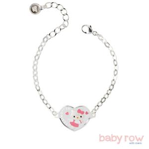 [베이비로우]키티 하트 실버 미아방지 팔찌_RSB0054