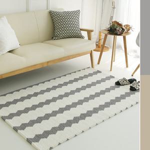 지그재그 사계절 러그-그레이.베이지(반평)