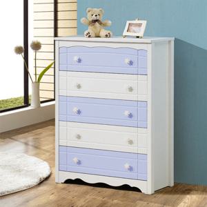 [유니콘]플라워 5단서랍장 파스텔톤 색상