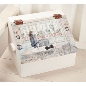 [서운아트] 빈티지 원목 화장품정리함/정리대 Carl-A (소)