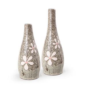 [박씨상방] 분청 동글이 들꽃 긴화병(소)