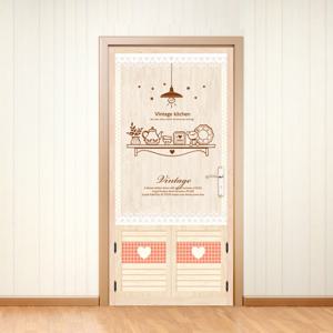 현관문시트지 리폼 무늬목 / 빈티지키친ver.2 B타입